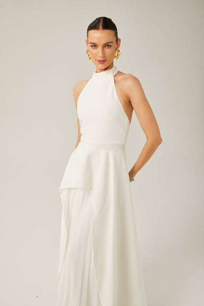 Emma - halterneck layered long dress