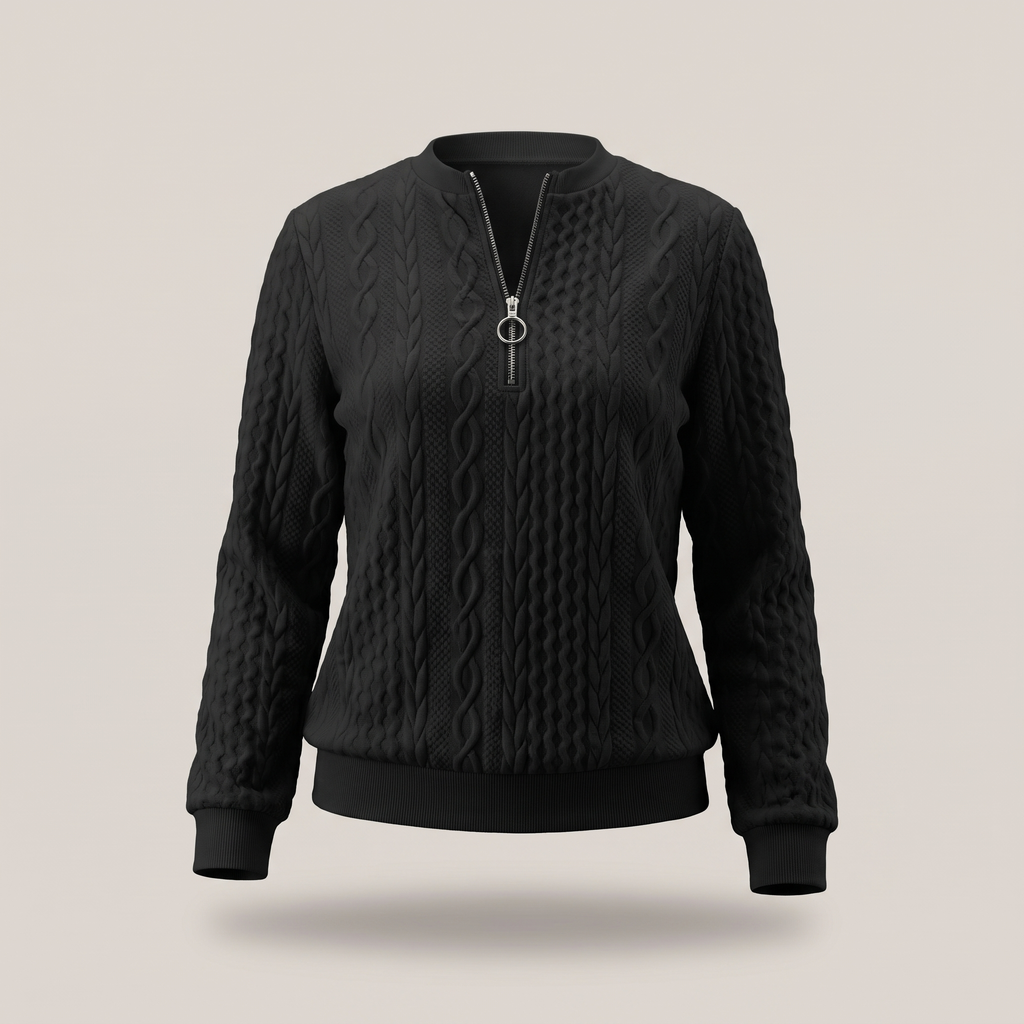 AMY SWEATER WITH ZIPPER