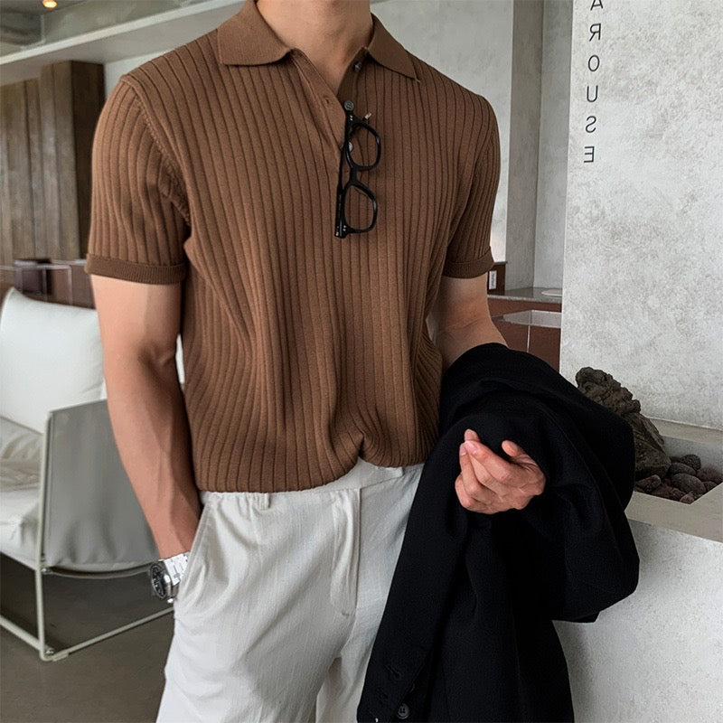 Lucas Knitted Polo Shirt