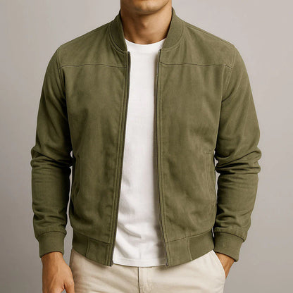 Riviera — Men’s Suede Bomber Jacket