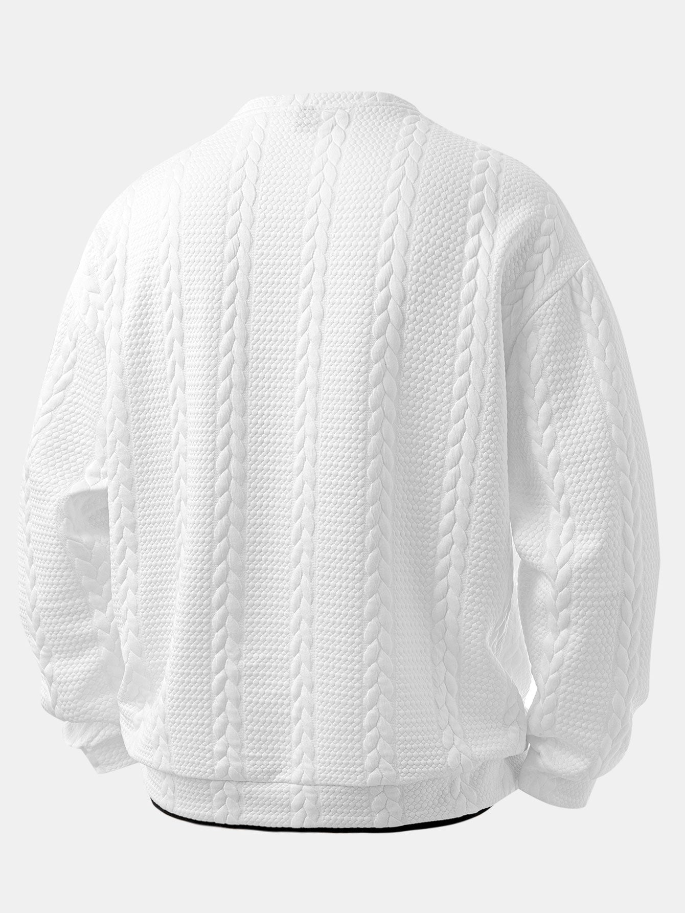Relax Fit 2-in-1 Twist Jacquard Sweatshirt