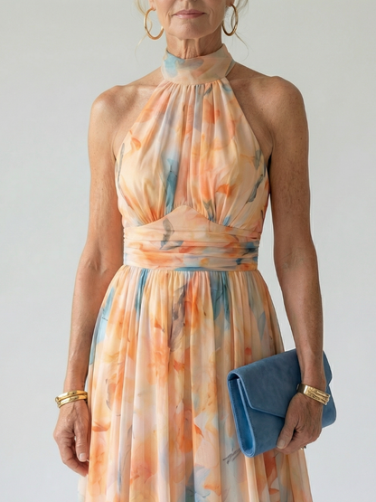 ARVELYNE™  | Soft Halter Midi Dress