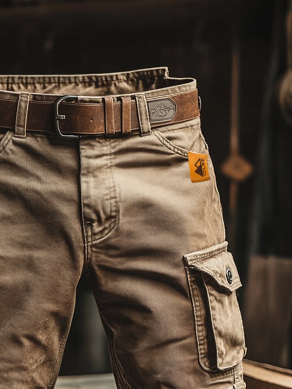 Jack | Retro Multi-Pocket Cargo Shorts