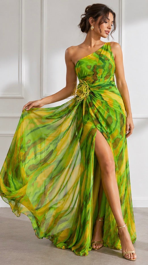 ARVELYNE™ | Vibrant Draped Dress