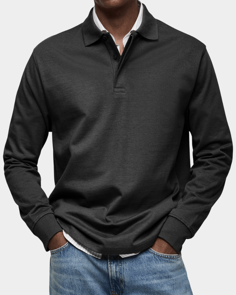 Charlie - Comfortable Spring Long-Sleeve Polo