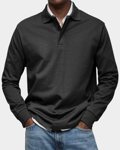 Charlie - Comfortable Spring Long-Sleeve Polo