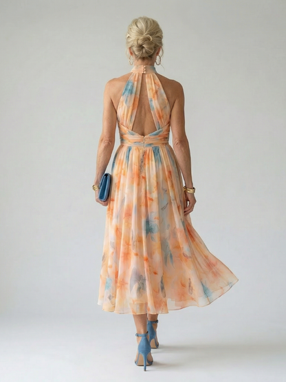 ARVELYNE™  | Soft Halter Midi Dress