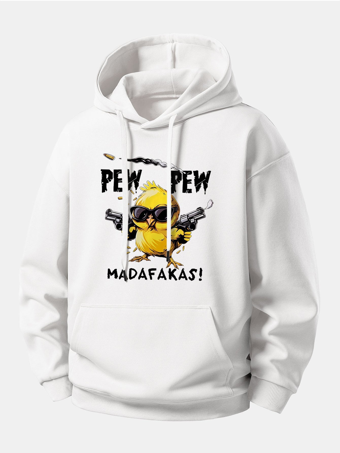 PEW PEW MADAFAKAS Chicken Print Relax Fit Hoodie