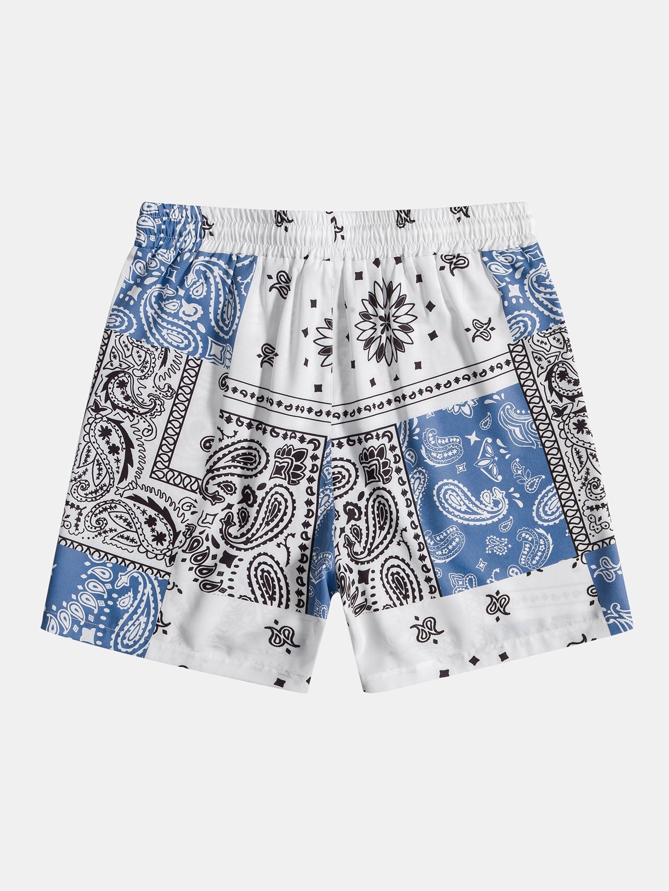 Paisley Print Button Up Shirt & Shorts