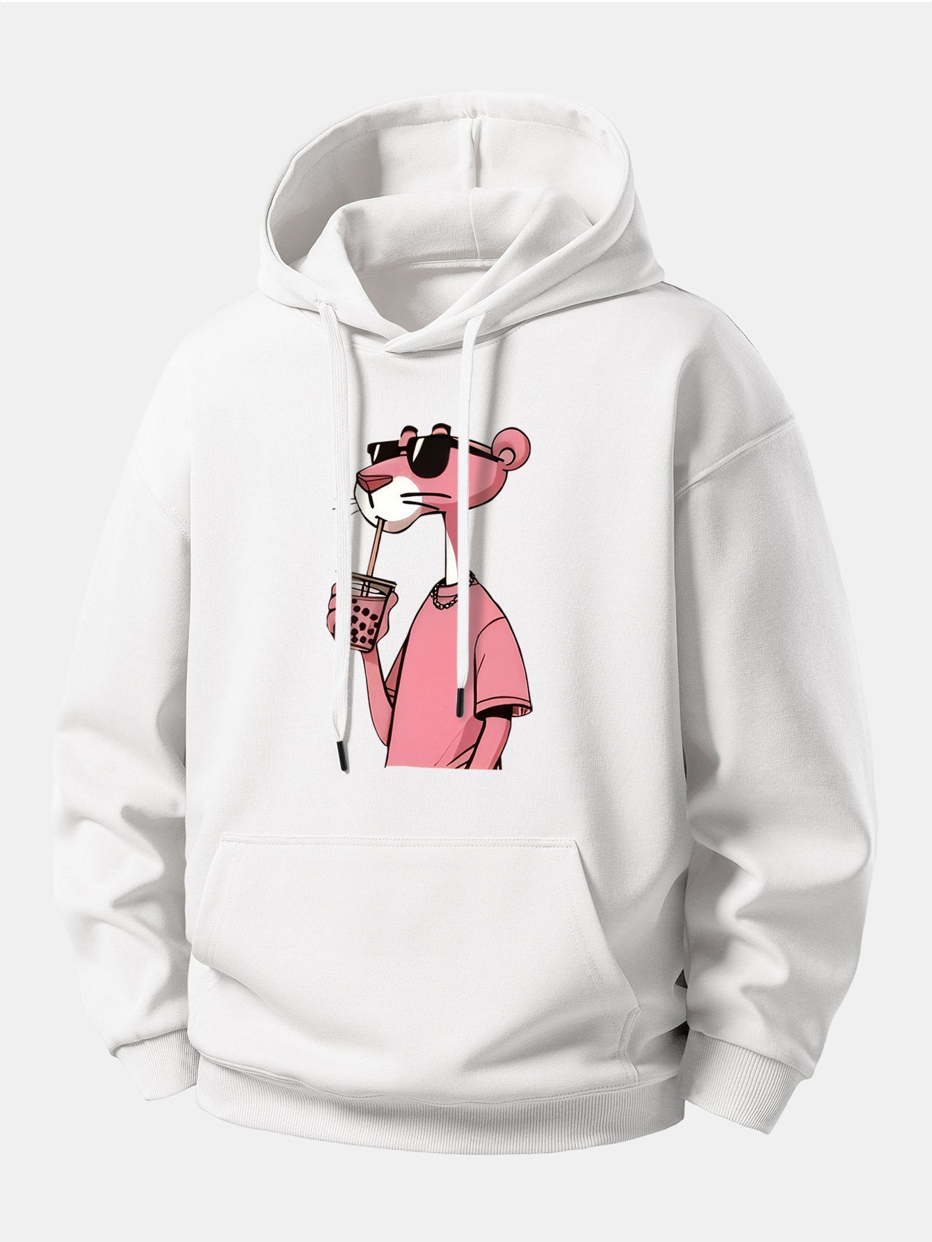Pink Panther Print Relax Fit Hoodie