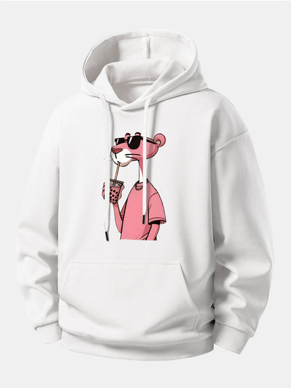Pink Panther Print Relax Fit Hoodie