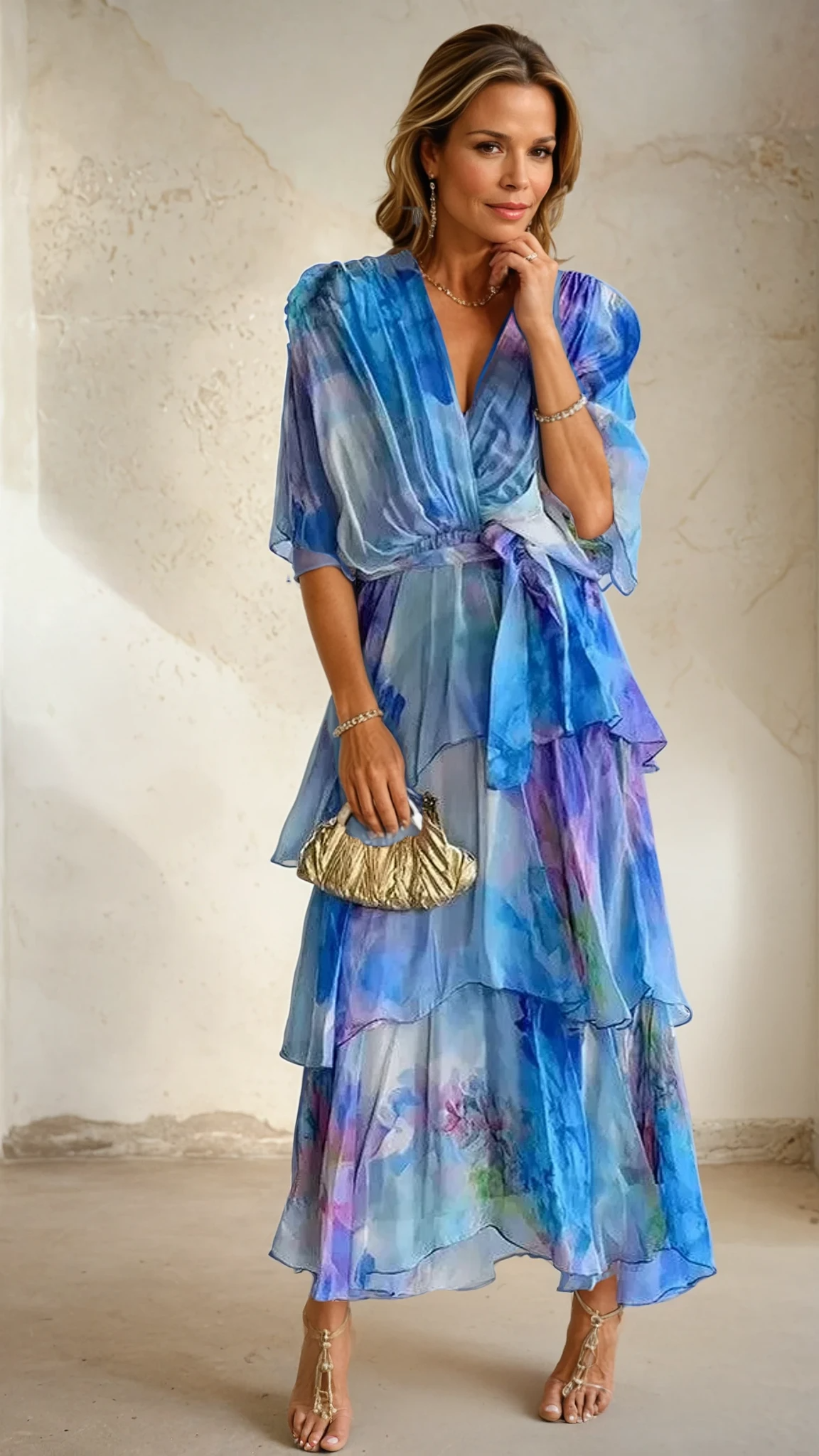 Amelia™ | Layered Floral Sun Dress