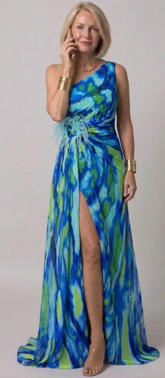 ARVELYNE™ | Vibrant Draped Dress