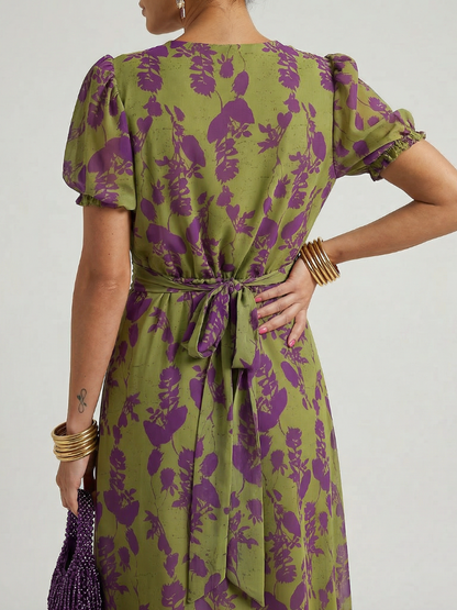 ARVELYNE™  | Relaxed Floral Midi Dress
