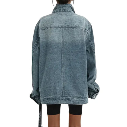Lily – Urban Asymmetrical Jacket with Buttons