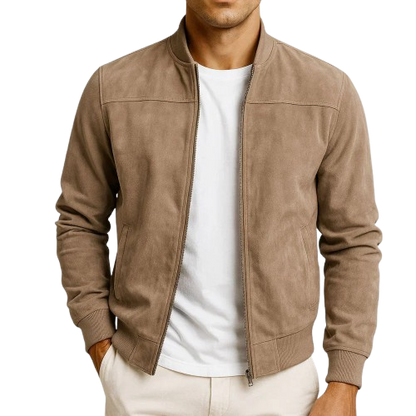 Riviera — Men’s Suede Bomber Jacket