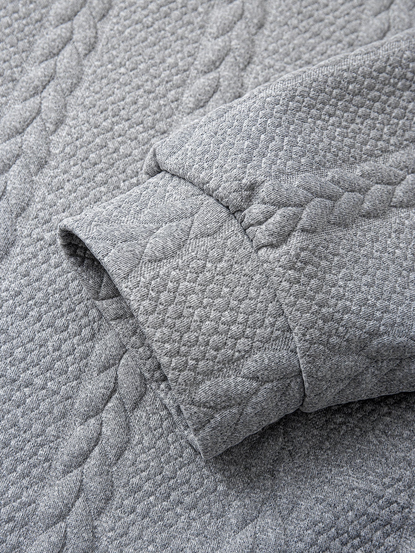 Relax Fit 2-in-1 Twist Jacquard Sweatshirt