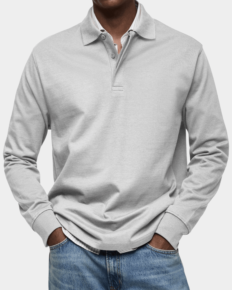 Charlie - Comfortable Spring Long-Sleeve Polo