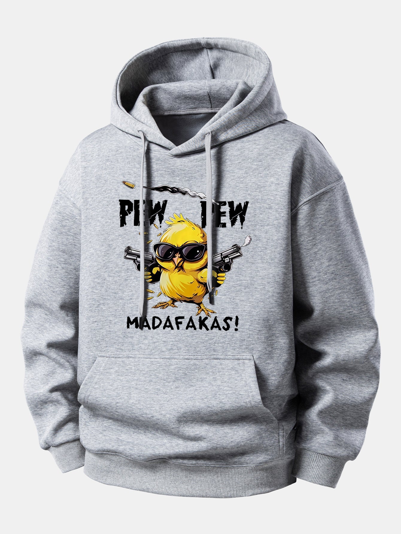 PEW PEW MADAFAKAS Chicken Print Relax Fit Hoodie
