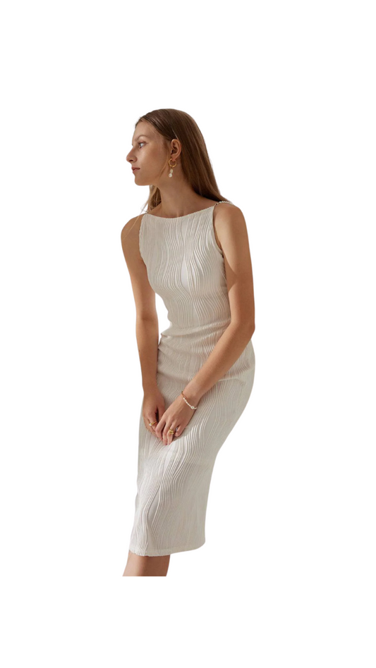 The Water Ripple Textured Cami Dress