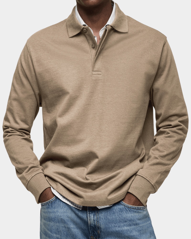 Charlie - Comfortable Spring Long-Sleeve Polo