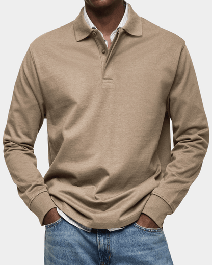Charlie - Comfortable Spring Long-Sleeve Polo