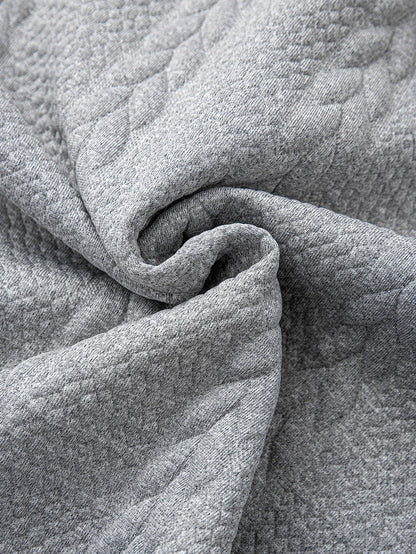 Relax Fit 2-in-1 Twist Jacquard Sweatshirt