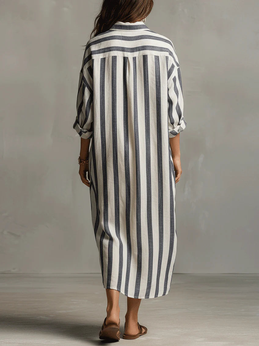 Women's Effortless Stripe Maxi Dress