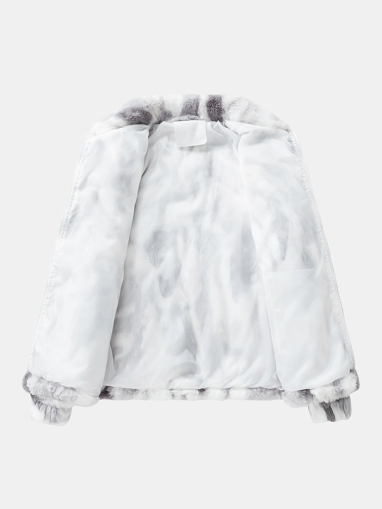 Faux Fur Zip-Up Jacket