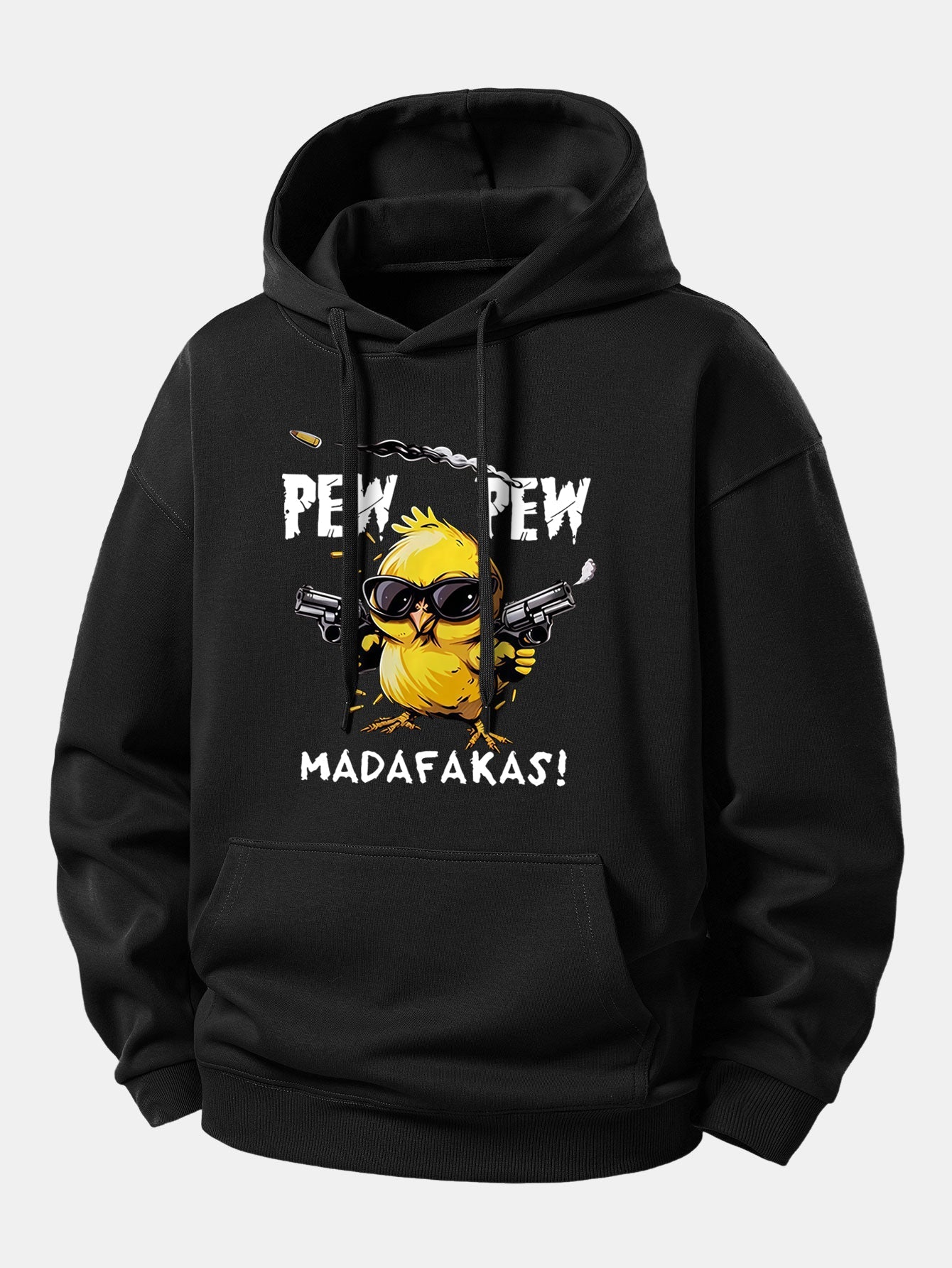 PEW PEW MADAFAKAS Chicken Print Relax Fit Hoodie