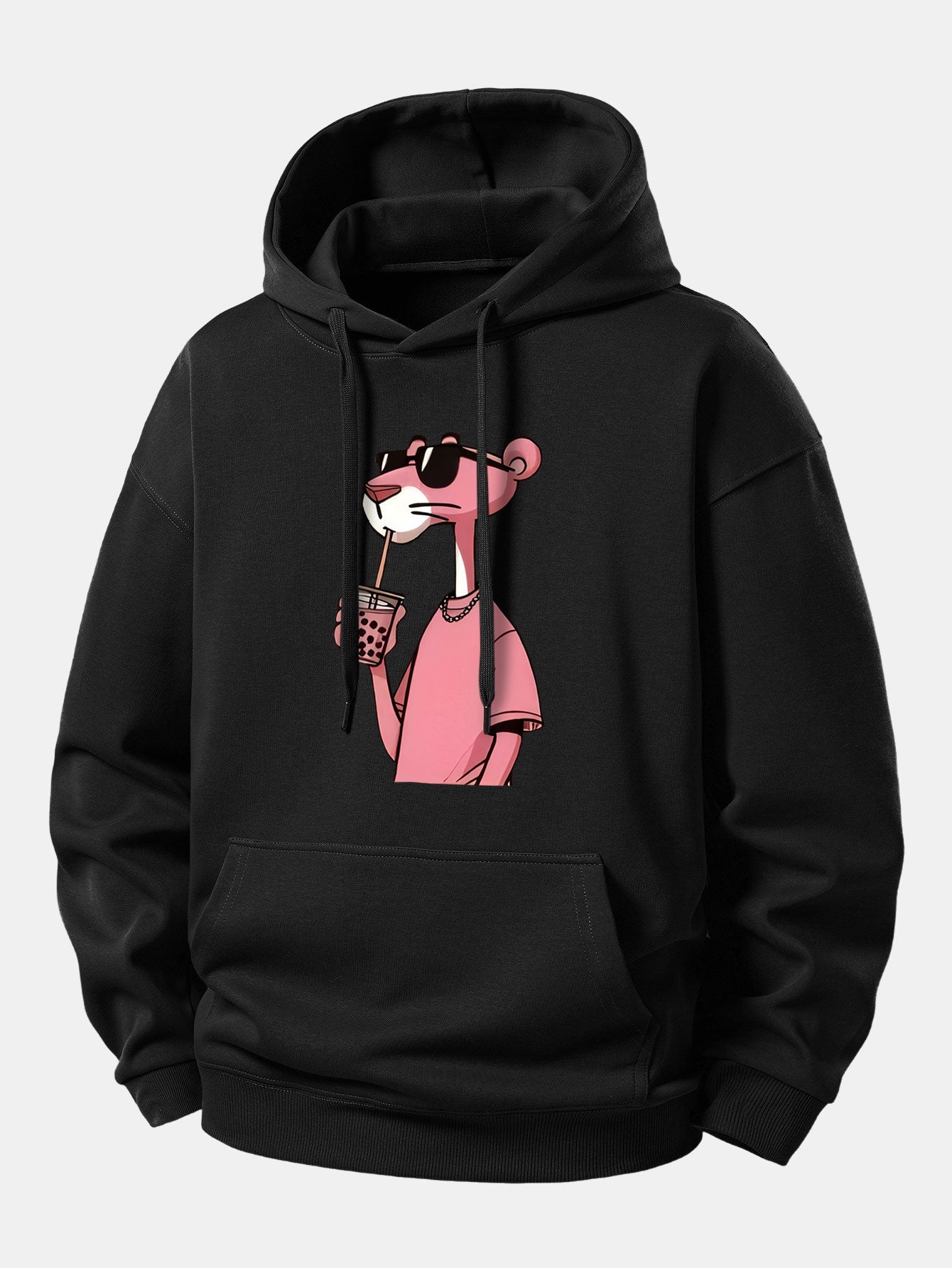 Pink Panther Print Relax Fit Hoodie
