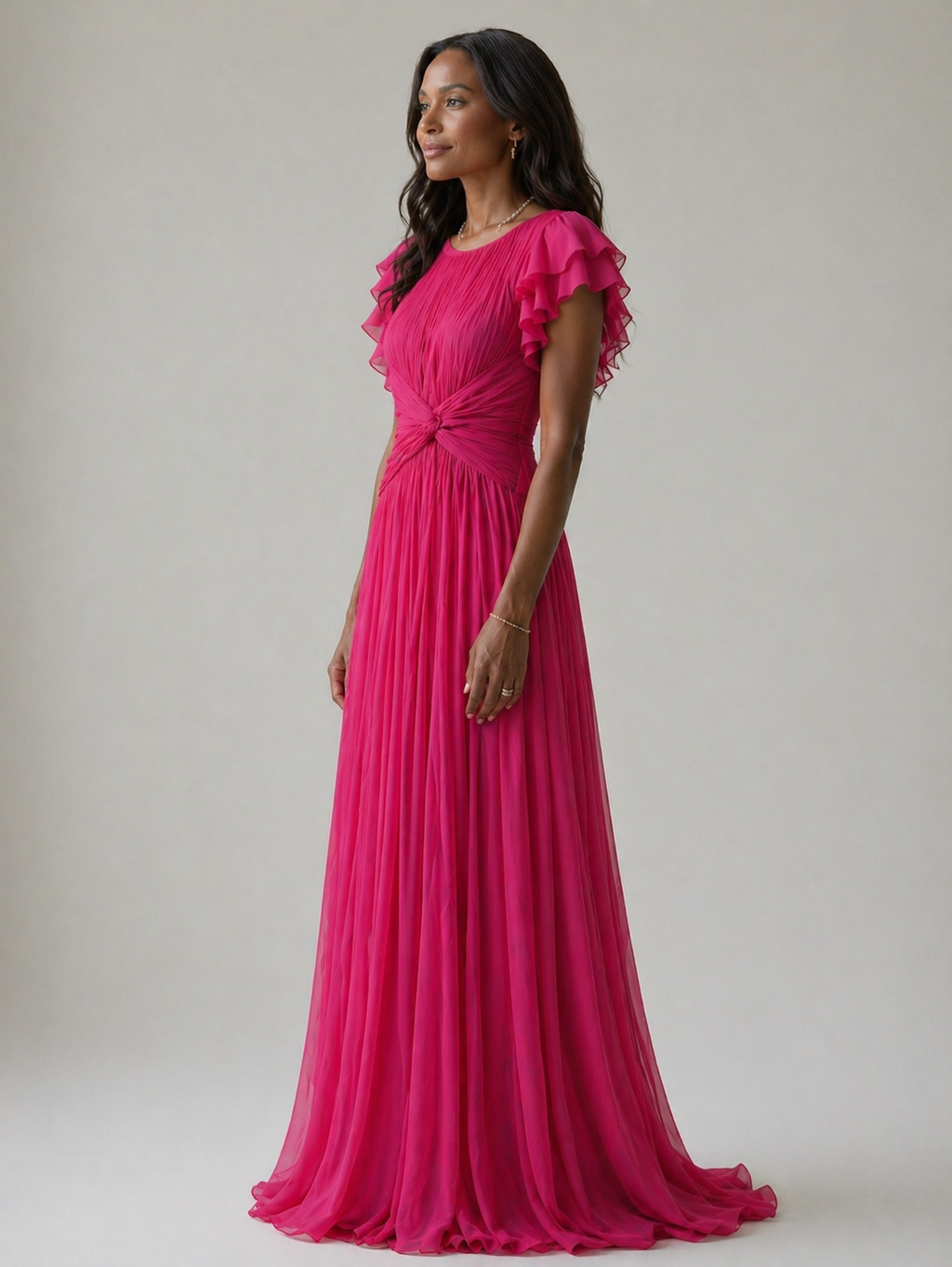 Ellis & Johnson™  | Pleated Evening Dress