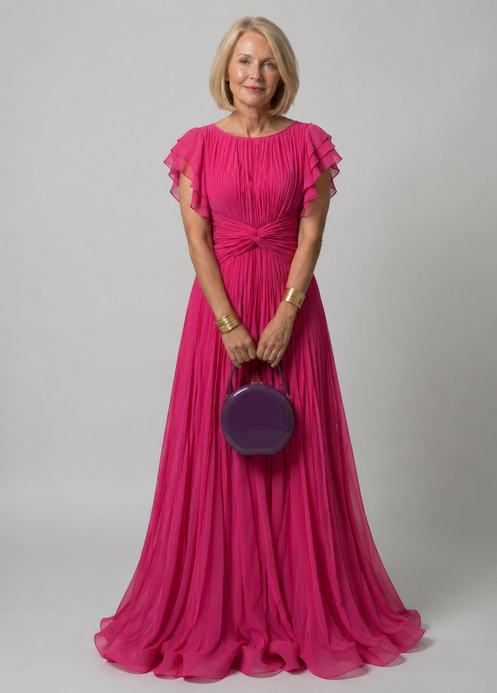Ellis & Johnson™  | Pleated Evening Dress