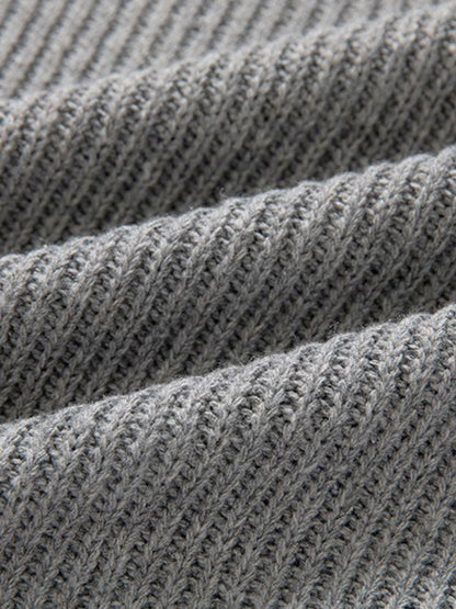 Contrast Turtleneck Sweater