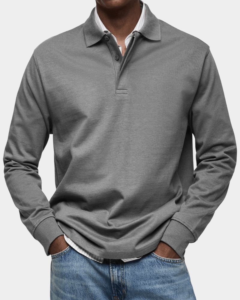 Charlie - Comfortable Spring Long-Sleeve Polo