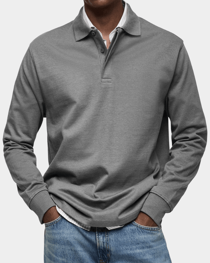 Charlie - Comfortable Spring Long-Sleeve Polo