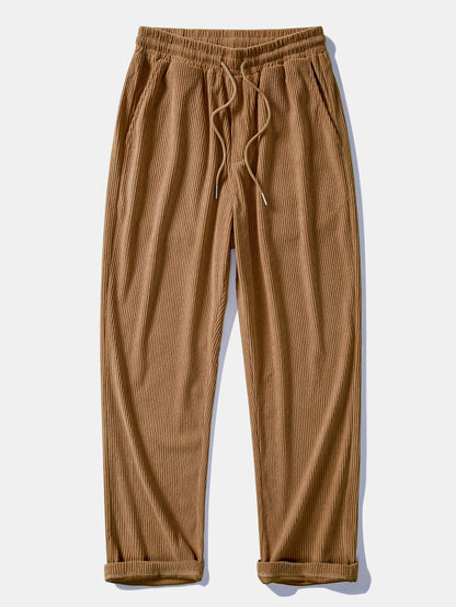 Straight Leg Corduroy Pants