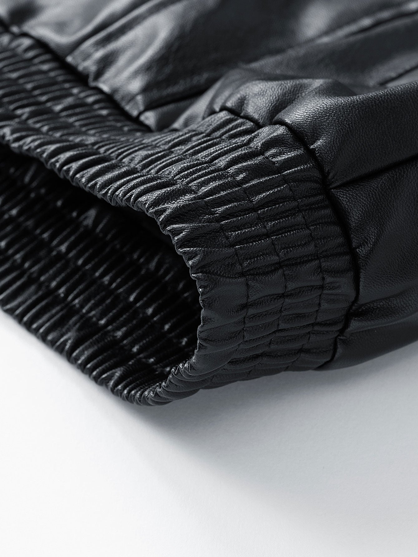 Zipper PU Leather Jacket