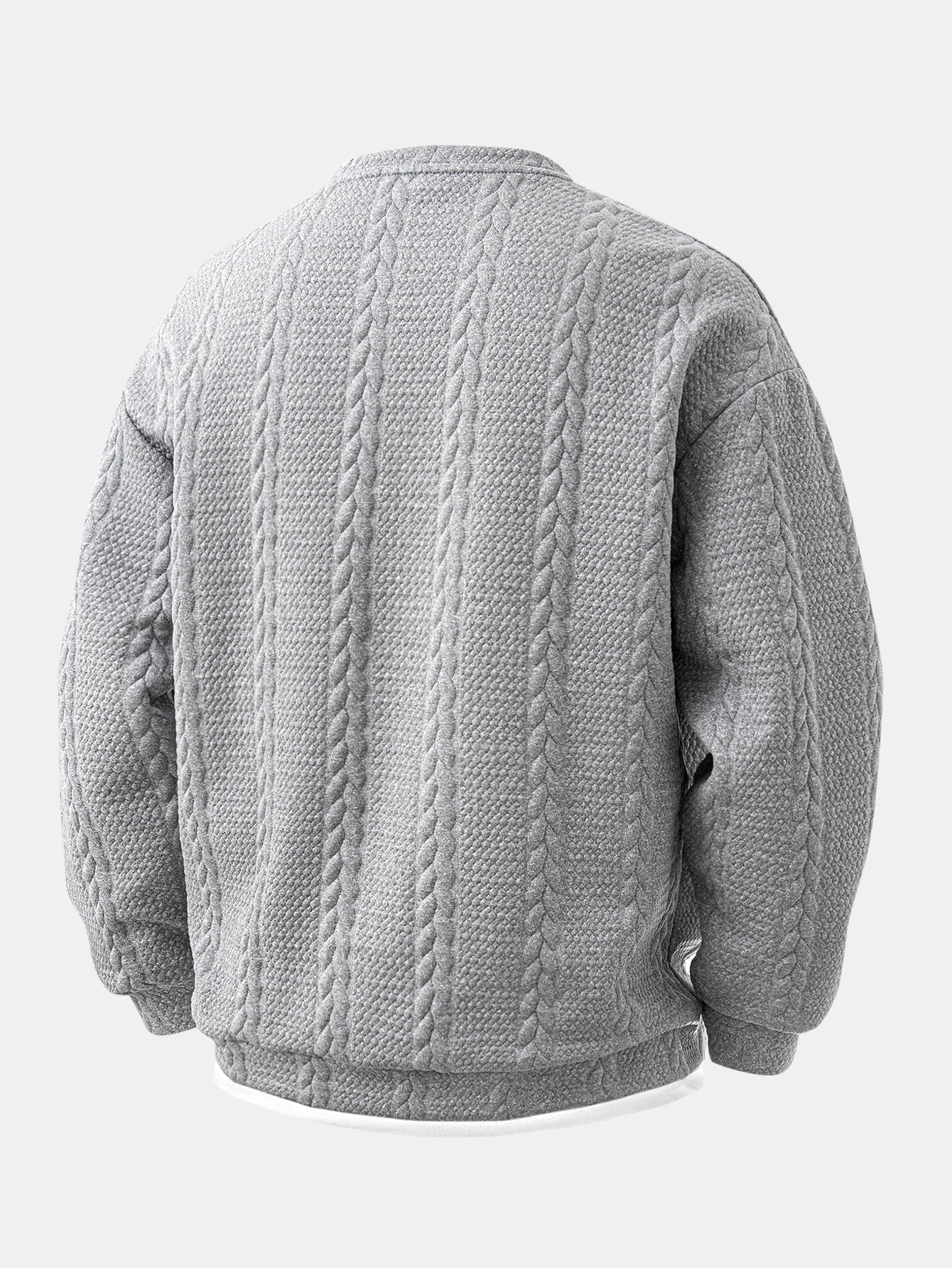 Relax Fit 2-in-1 Twist Jacquard Sweatshirt