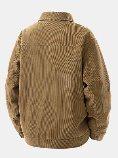 Teddy Lined Pocket Corduroy Jacket