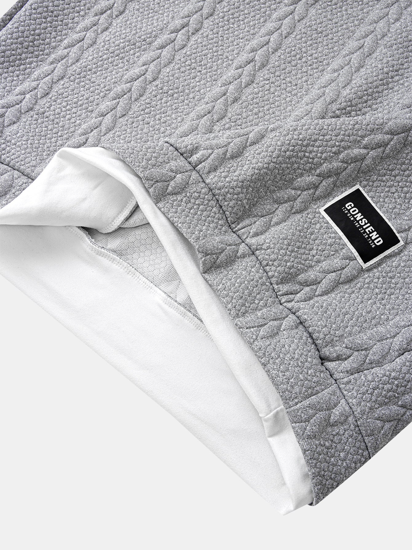 Relax Fit 2-in-1 Twist Jacquard Sweatshirt