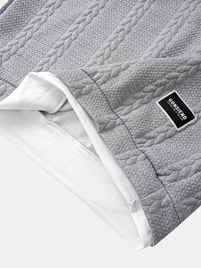 Relax Fit 2-in-1 Twist Jacquard Sweatshirt
