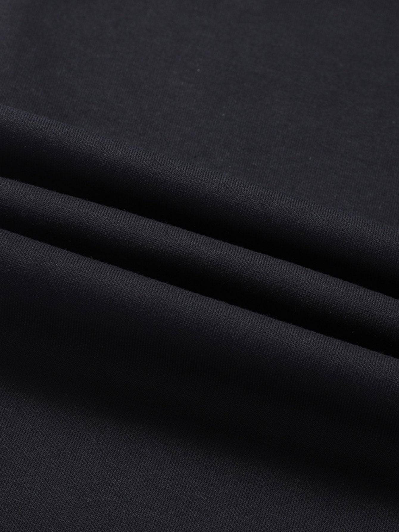 3 Pieces Solid Zipper Pocket Cotton Straight Leg Pants