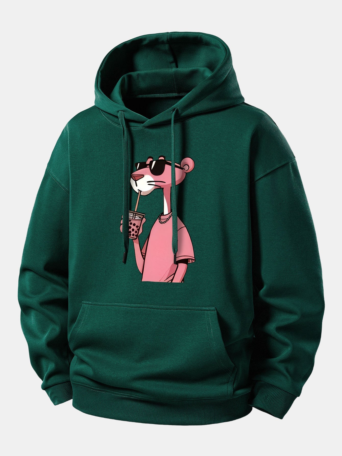 Pink Panther Print Relax Fit Hoodie