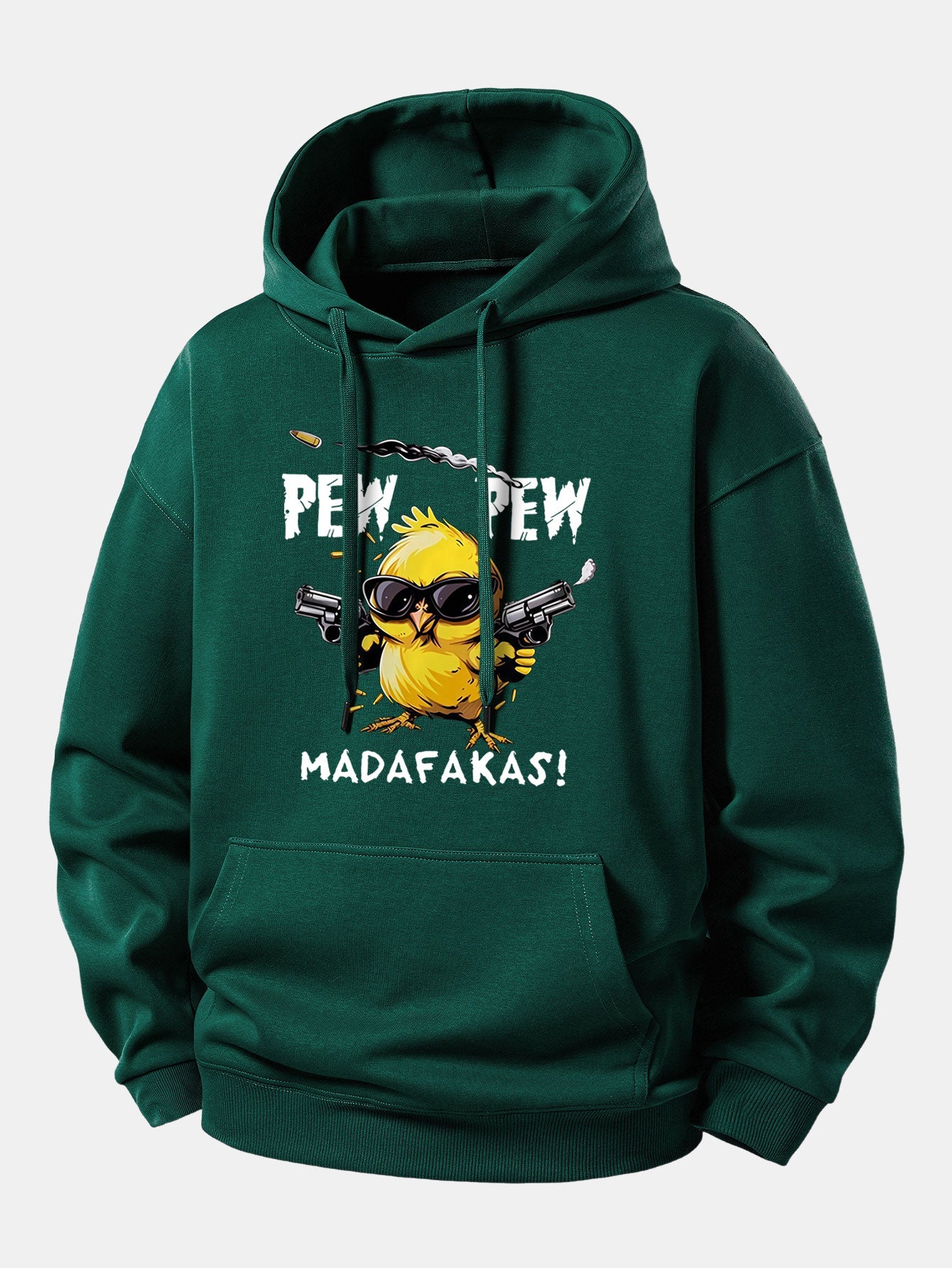 PEW PEW MADAFAKAS Chicken Print Relax Fit Hoodie