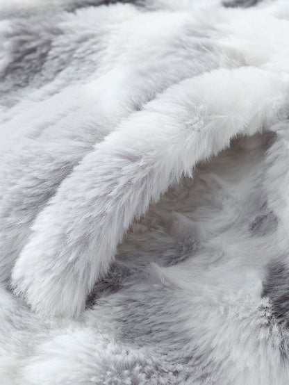 Faux Fur Zip-Up Jacket