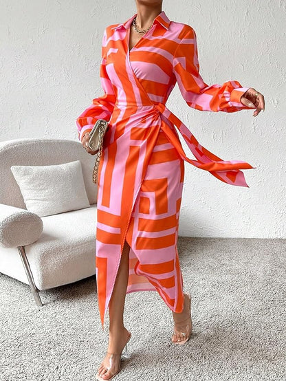 ARVELYNE™ | Printed Wrap Dress