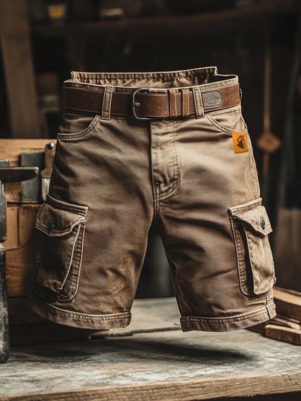 Jack | Retro Multi-Pocket Cargo Shorts