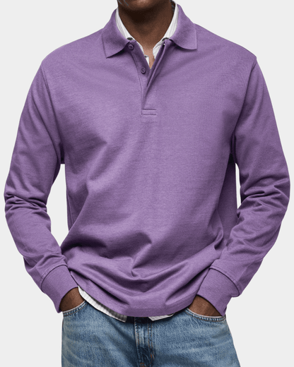Charlie - Comfortable Spring Long-Sleeve Polo