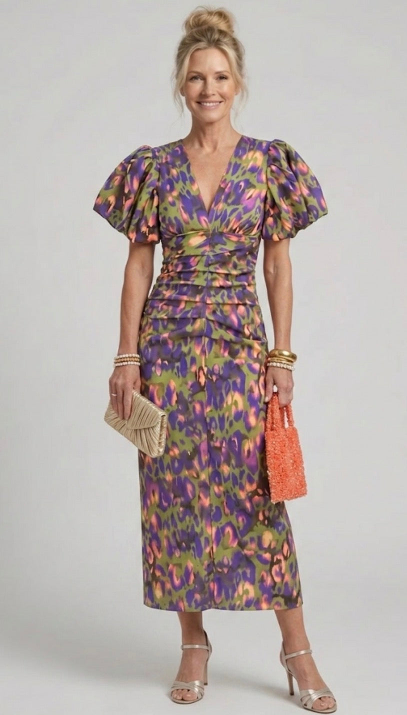 Ellis & Johnson™ | Dress with Puff Sleeves